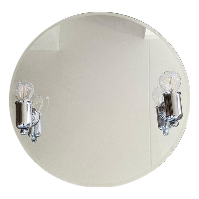 Vintage Round Mirror from Schöninger, 1960s For Sale