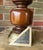 Wood Vintage Mid-Century Modern Robert Abbey Wood and Brass Table Lamps-Set of 2 For Sale - Image 7 of 8