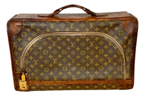 Vintage Louis Vuitton Canvas & Leather Monogram Diminutive Suitcase, Circa 1970s