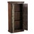 Far Pavilions Distressed Blue Teak Wood Repurposed Door Tall Bedroom Armoire | Solid Wood Cupboard For Sale - Image 4 of 4