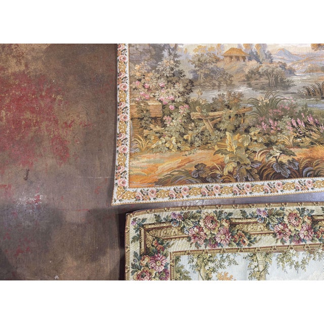Pair of Late 20th Century French Gobelins-Style Verdure Tapestry Panels For Sale - Image 13 of 18
