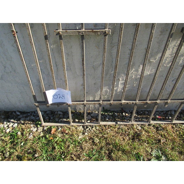 Antique Victorian Iron Gate Window Garden Fence Architectural Salvage Door #024 For Sale - Image 4 of 6