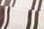 Vintage Turkish Kilim Hemp Rug With Brown Stripes by Rug & Kilim, 1950-1959 For Sale In New York - Image 6 of 9
