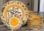 Yellow LastChance!16 Pieces Vintage Italian Ceramiche Hand Painted Salad and Olive Oil Plates For Sale - Image 8 of 12