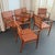 1960s Mid-Century Modern Woven Leather Mahogany Dining Armchairs For Sale - Image 5 of 11