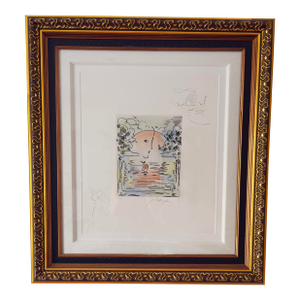 Late 20th Century Peter Max “Better World I I ” Hand-Colored Etching With Remarques, Signed Limited Edition