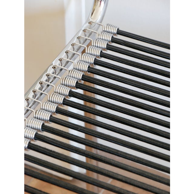 Metal Sandows Chairs by René Herbst for Pallucco, 1980s, Set of 2 For Sale - Image 7 of 8