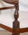 Traditional 19th Century Pair of Italian Empire Armchairs in Mahogany with White Velvet Upholstery, Genoa For Sale - Image 3 of 15