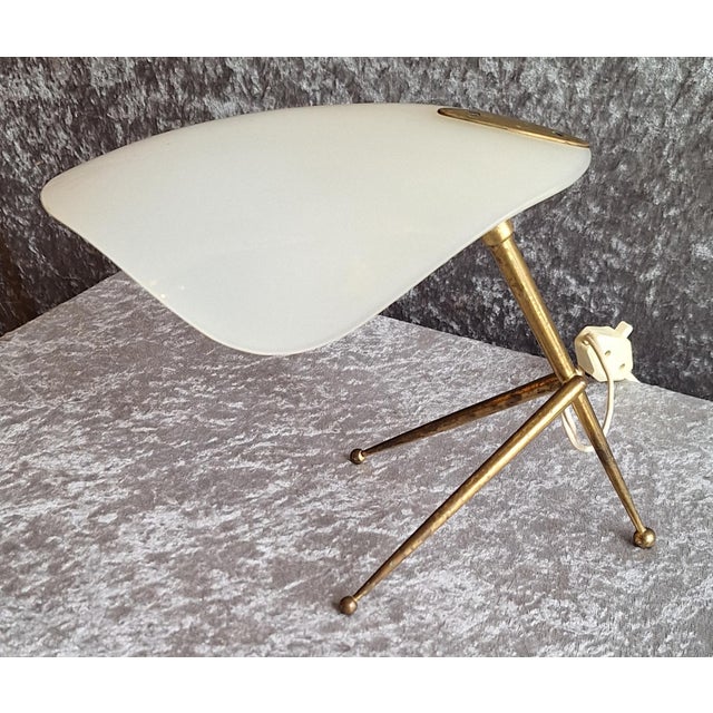 Goldenrod Mid-Century Modern Italian Table Lamp, 1960s For Sale - Image 8 of 12