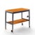 Herman Miller George Nelson for Herman Miller Mid Century Walnut Server Bar Cart For Sale - Image 4 of 11