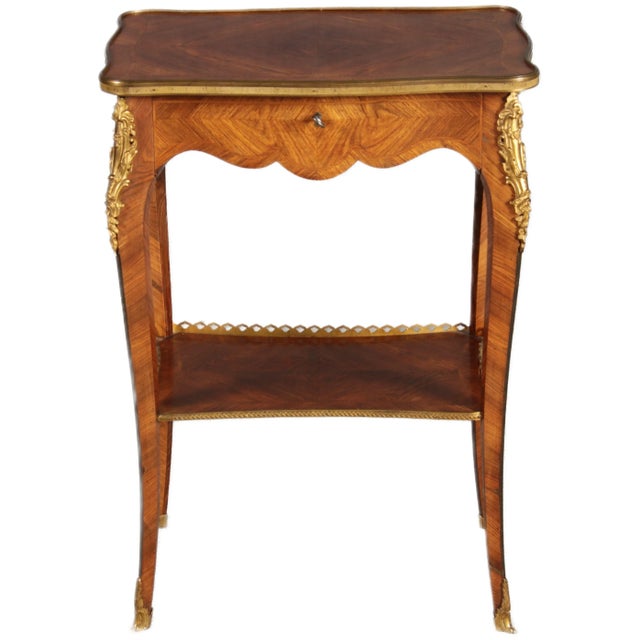 Antique Louis XV Style Side Table, France, 1880s, in Good conditions. Designed before 1890