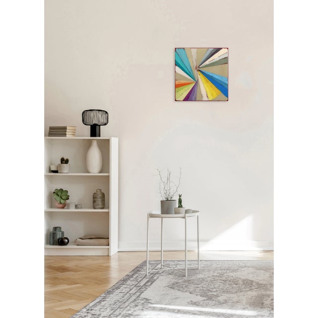 Wood Abstract Resin Painting "Wiggle Room 1" Original Artwork by Ricky Hunt For Sale - Image 7 of 10