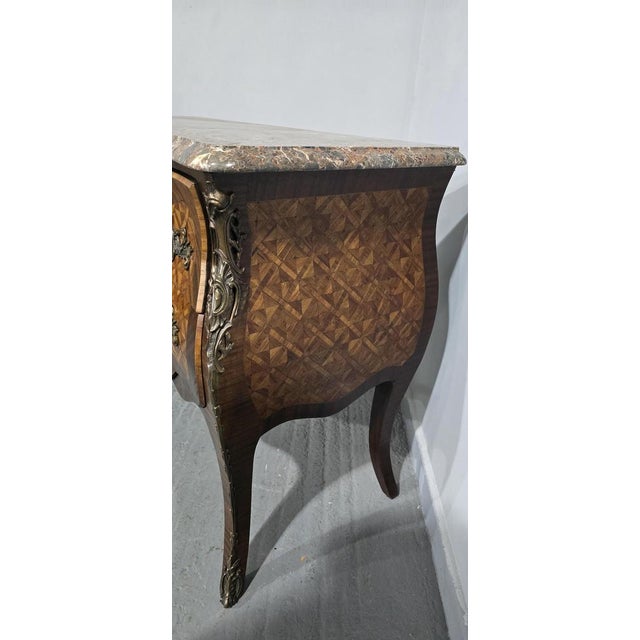 Large French Marquetry Commode For Sale - Image 6 of 14
