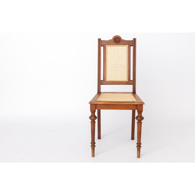 Vintage Belgian Dining Chair in Beech Wood, 1930s For Sale - Image 12 of 12