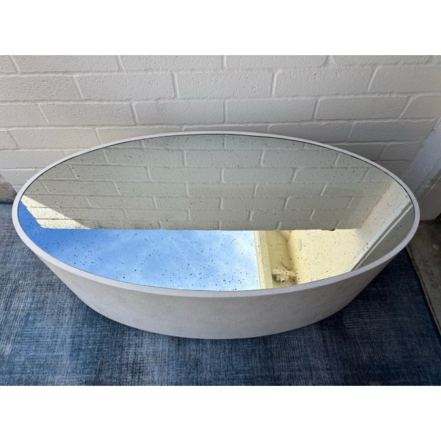 Indoor / Outdoor Cara Oval Coffee / Cocktail Table by Made Goods For Sale In Los Angeles - Image 6 of 9