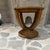 Round Leather Embossed Side Table Attributed Maitland Smith Art Deco Neoclassical For Sale In San Diego - Image 6 of 15