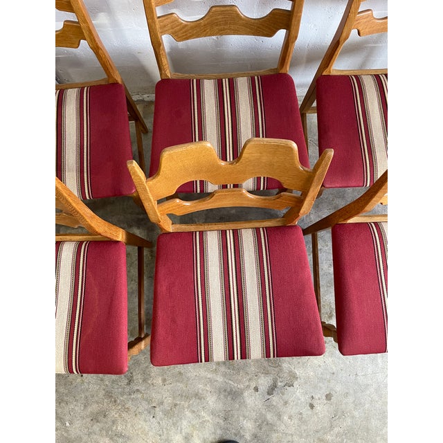Wood Henning Kjaernulf Oak Razorbacks Dining Chairs Primitive Brutalist Oak For Sale - Image 7 of 10