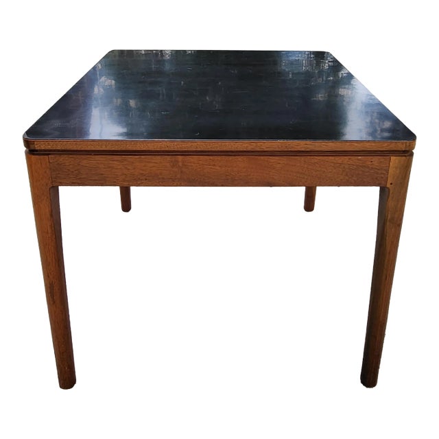 1961 Kipp Stewart Drexel Declaration Walnut and Laminate Side Table For Sale