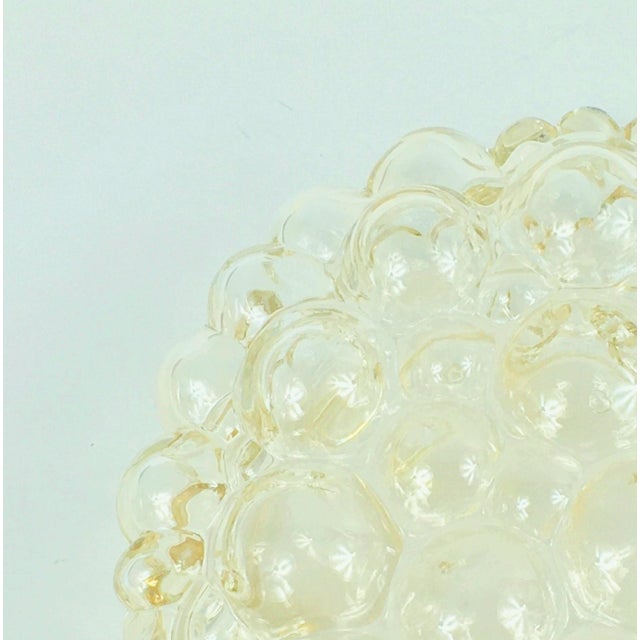 Large Mid-Century Modern Amber Bubble Glass Ceiling Light by Helena Tynell for Limburg, Germany, 1960s For Sale - Image 4 of 10