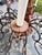 Late 20th Century Country French Hand Carved Wood With Scrolling Wrought Iron Arms For Sale In Orlando - Image 6 of 8