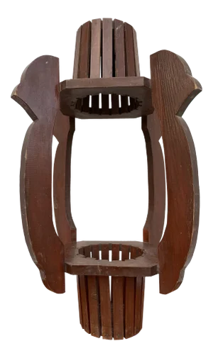 Mid 20th Century Wooden Hanging Planter