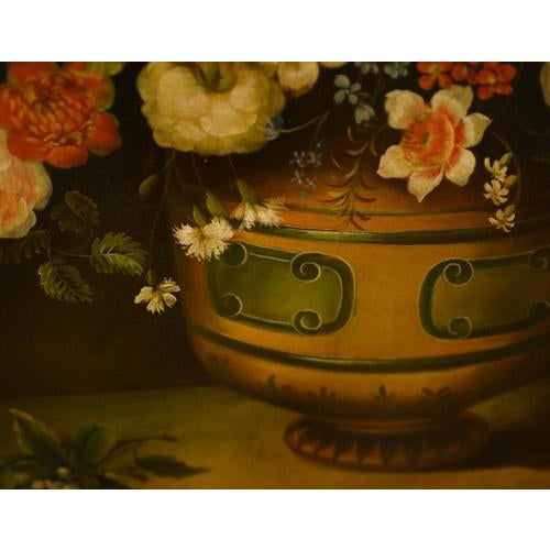 French Artist, Floral Still Life, Oil Painting, Framed For Sale - Image 10 of 15