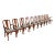 Henkel Harris Queen Anne Solid Cherry Wood Dining Chairs, Set of Ten For Sale