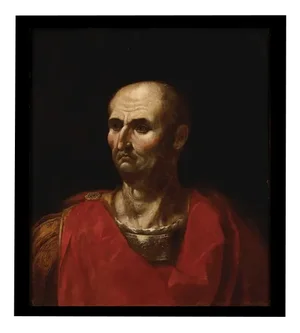 Italian School Artist, Portrait of Emperor Vespasian, 17th Century, Oil on Canvas