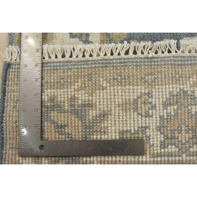 Oushak Rug 3'2'' X 5' Gray Wool Traditional Hand-Knotted Oriental Carpet For Sale - Image 12 of 12