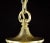 1940s Federal Bronze Clear Pebbled Glass Hanging Lantern For Sale - Image 4 of 11