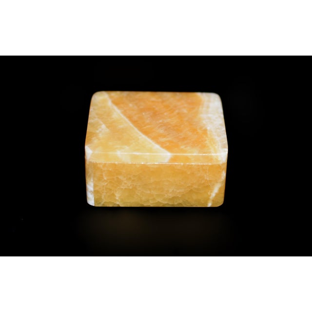 Green Set of Three Mini Gemstone Boxes Natural Onyx Serpentine Italian For Sale - Image 8 of 17