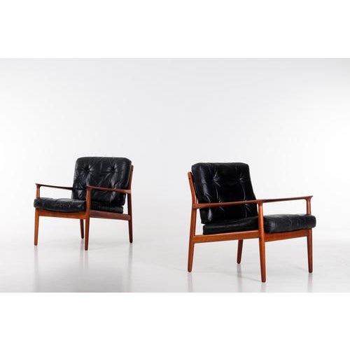 Set of Vintage Danish Easy Chairs by Svend Aage Eriksen, 1960s For Sale - Image 4 of 14