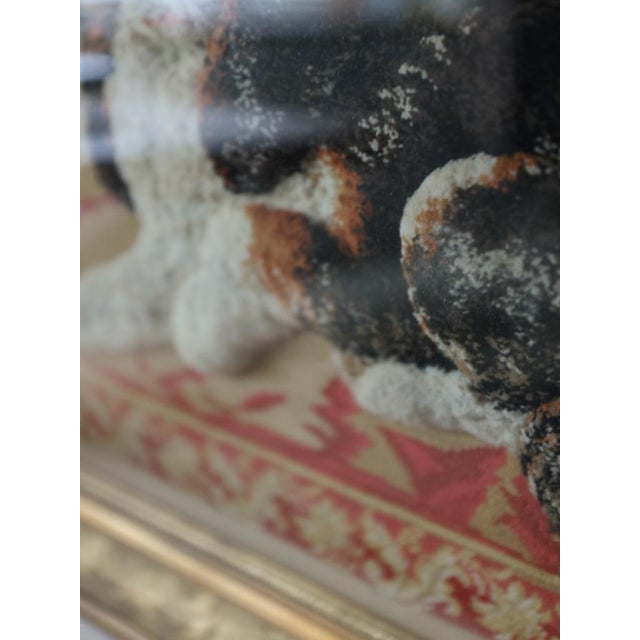 Large Framed 19th Century Folk Art Woolwork of a King Charles Spaniel on a Cushion For Sale - Image 12 of 15