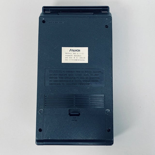 Vintage 1980s Nuvox Cassette Tape Recorder Portable C-110