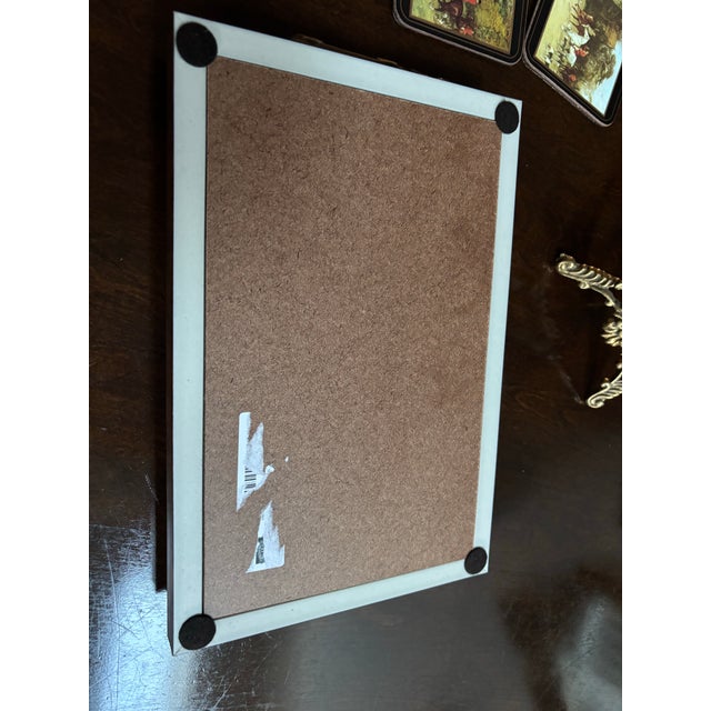 Hunt Scene Glass Tray W/Brass Handles For Sale In Baltimore - Image 6 of 9