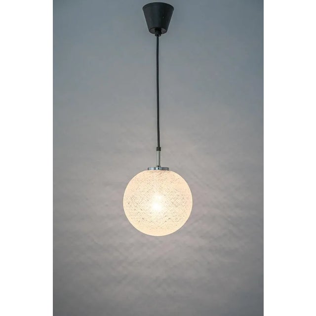 Metal Small Chrome and Glass Ball Pendants from Limburg, Germany, 1970s For Sale - Image 7 of 11