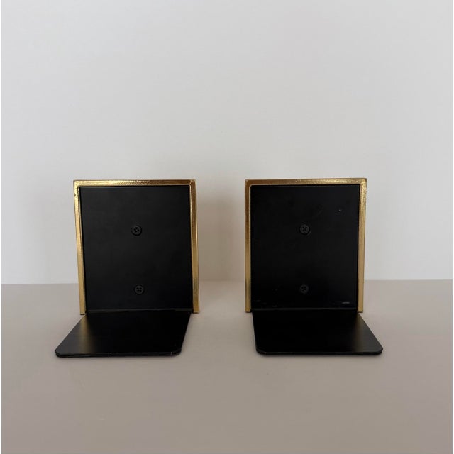 Brass 1970s Spain El Casco 23k Gold-Plated Sculptural Bookends - A Pair For Sale - Image 8 of 10