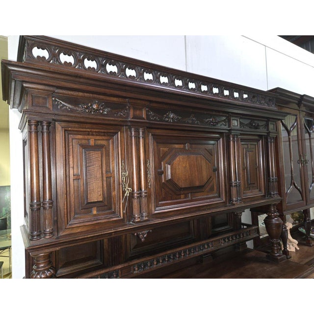 Renaissance Style Walnut Sideboard For Sale - Image 5 of 8