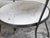 Silver Pair of Italian Midcentury Steel Side Tables with Marble Tops and Shelves For Sale - Image 8 of 11