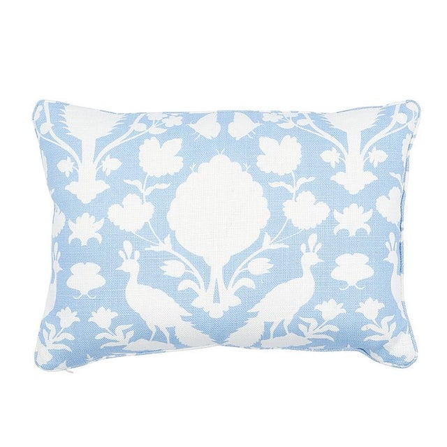This pillow features Chenonceau (Item# 173567, CHENONCEAU FABRIC) with a Self Welt finish. Based on a documentary print of...