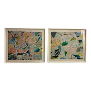 Laura Gee Signed Limited Edition Prints in Custom Trowbridge Gallery Frames - a Pair For Sale