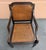 Late 20th Century Vintage Baker Milling Road Lacquered Cane Armchair With Upholstered Cushion For Sale - Image 5 of 10