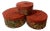 Hollywood Regency Set of Tapestry Hat Boxes For Sale