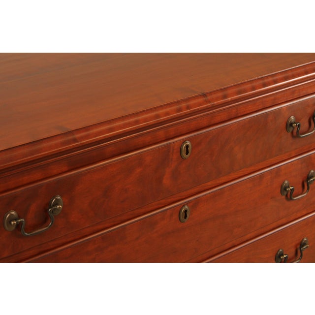 Eldred Wheeler Country Chippendale Cherry Dresser Chest For Sale - Image 12 of 14