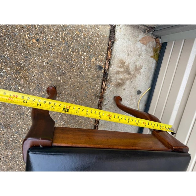 Late 20th Century Late 20th Century Vintage Queen Anne Style Piano Footstool or Ottoman by Kimball Co With Cushion For Sale - Image 5 of 11