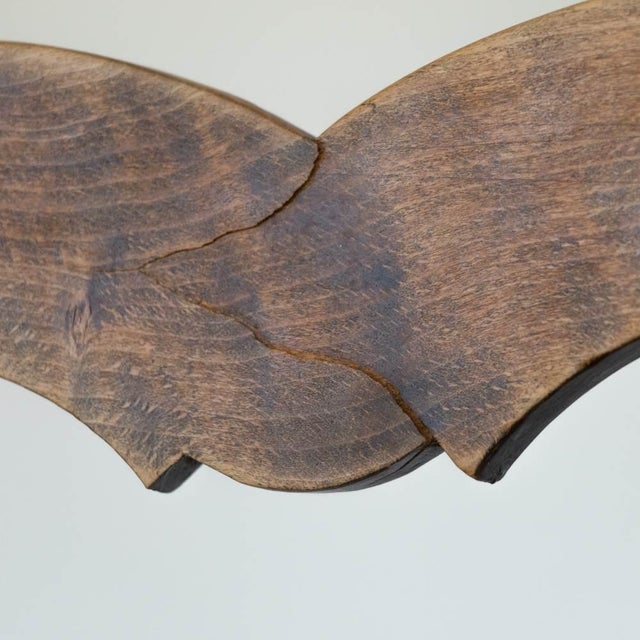 1940s French Carved Wood and Woven Chairs, Set of 4 For Sale - Image 12 of 12