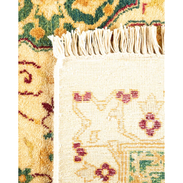 2000 - 2009 Mogul, One-of-a-Kind Hand-Knotted Area Rug - Ivory, 6' 1" x 9' 1" For Sale - Image 5 of 8