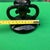 Black Black Milk Glass Pair of Candleholders For Sale - Image 8 of 11