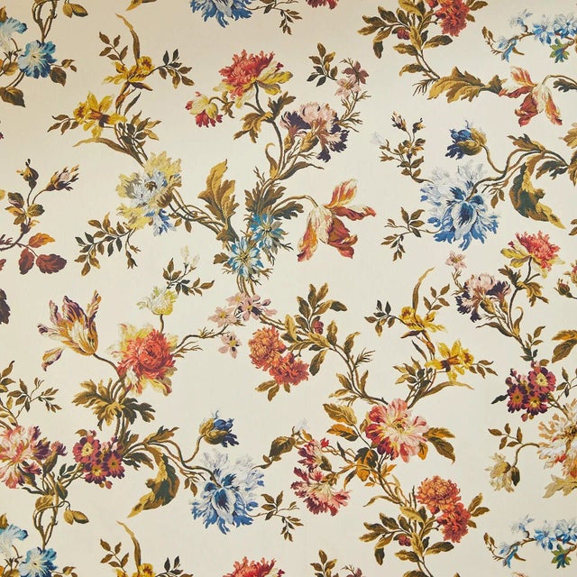English House of Hackney Rosetta Wallpaper - Ecru For Sale - Image 3 of 5