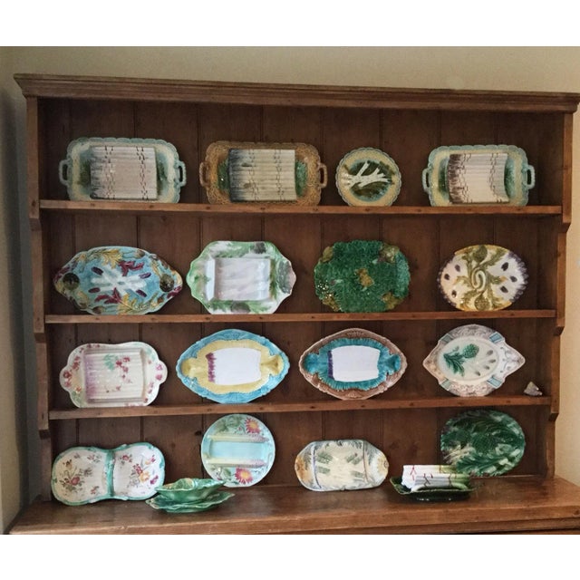 Late 19th Century French Majolica Artichoke Plate Longchamp For Sale In Austin - Image 6 of 8